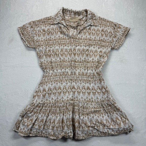 Anthropologie‎ Moon River Mini Dress Geometric Print Short Sleeve Casual Size XS - Picture 1 of 8